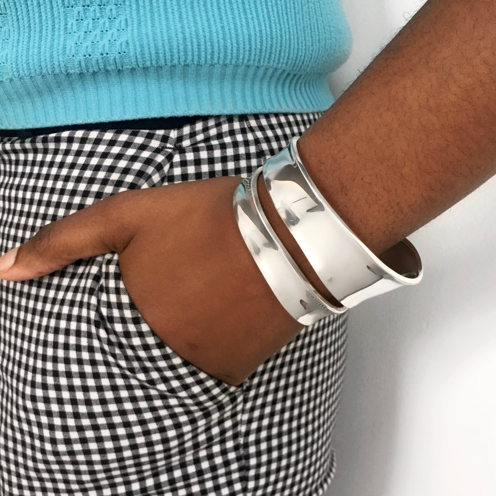 Sterling silver sales wrist cuff