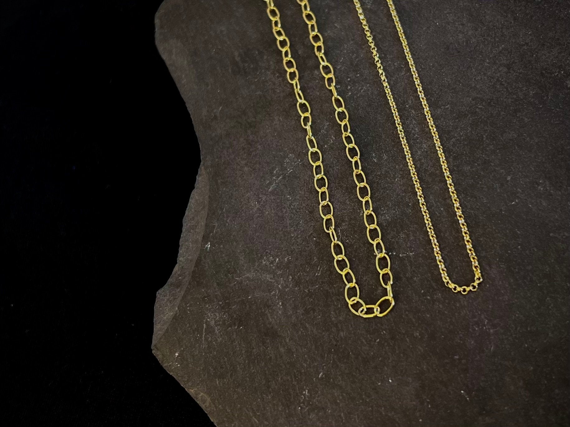 1.75mm Gold Vermeil Belcher Chain 24k gold plated sterling silver 16/18/20 inch Gold Vermeil Chain for Pendant 18 inch Gold Chain Necklace