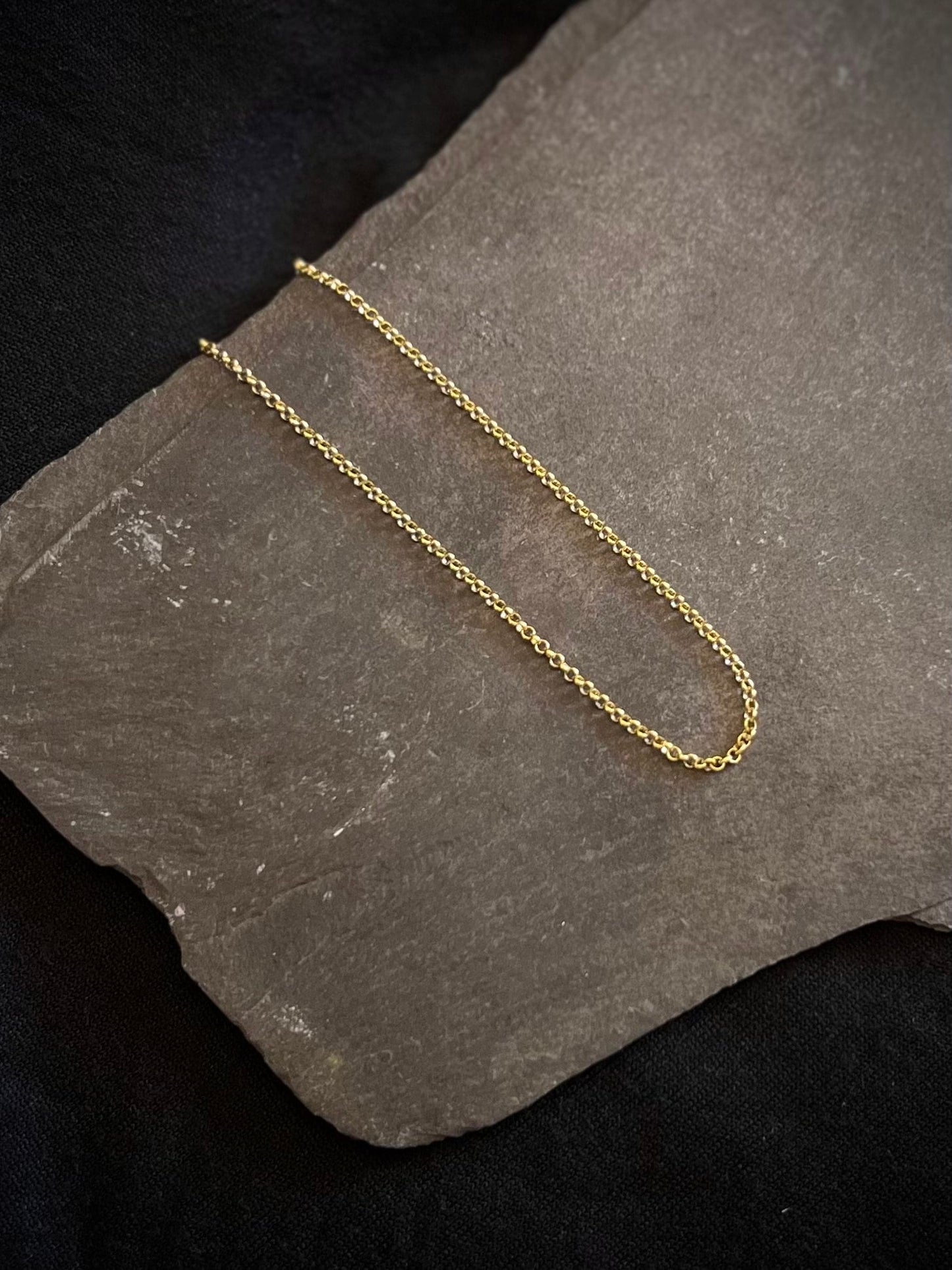 1.75mm Gold Vermeil Belcher Chain 24k gold plated sterling silver 16/18/20 inch Gold Vermeil Chain for Pendant 18 inch Gold Chain Necklace