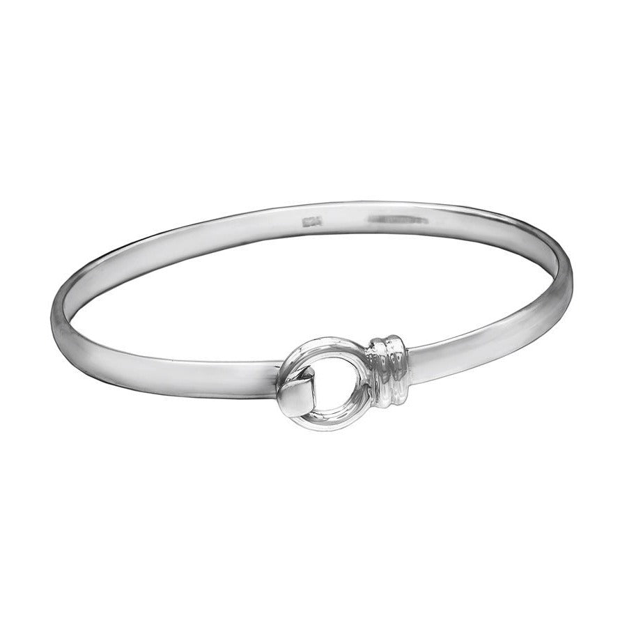 Heavy Licks Silver Bangle for Small Wrists