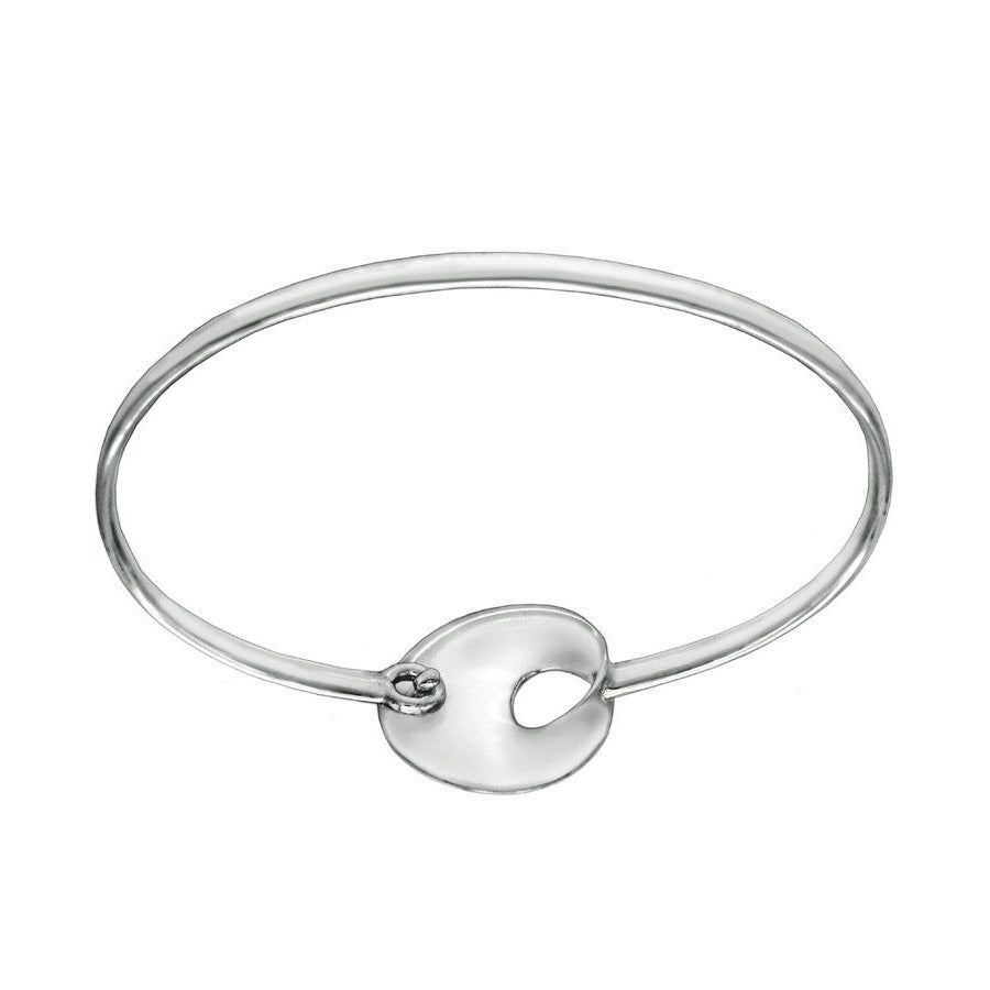 Silver on sale clasp bangle